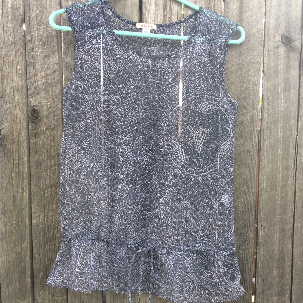 Lacy Patterned Tank Top